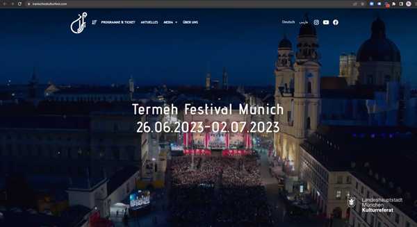 screen iranisches fest